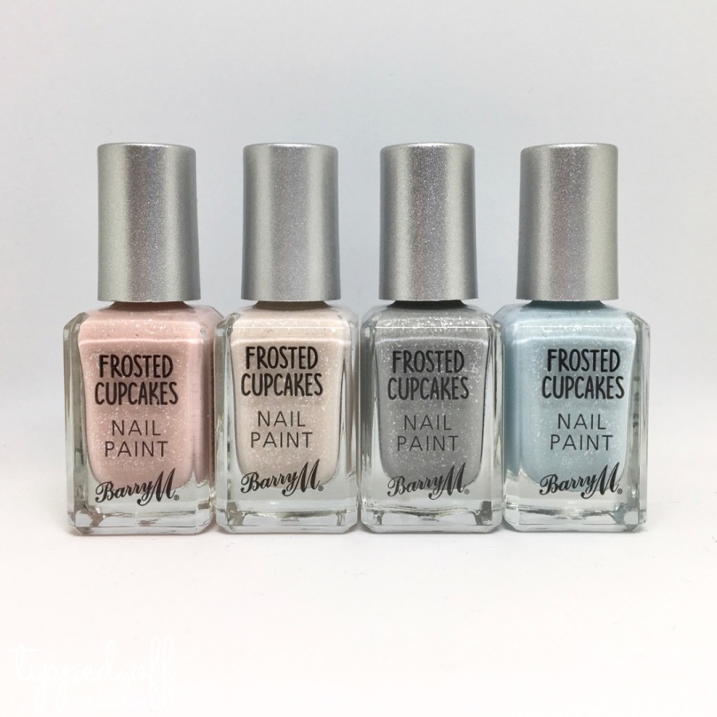 Barry M Frosted Cupcakes Nail Paint Swatches