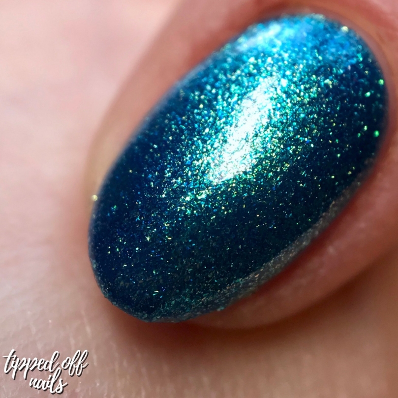 Barry M New Molten Metal Crystal Blue Swatches